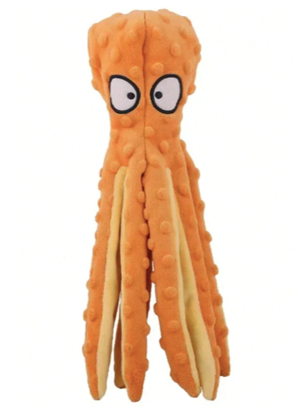 no stuffing dog toy octopus